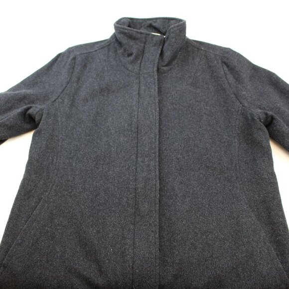 Pendleton Hidden Button High Neck Wool Long Winter Coat Unisex Womens (M) - Picture 6 of 12